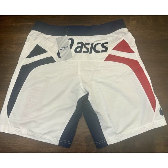 Asics Men's USA Razor Short, White/Navy, 32 NWT New - Picture 4 of 4